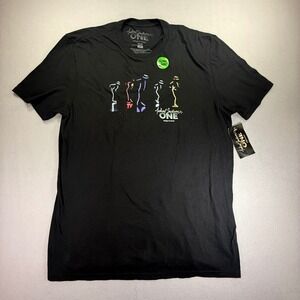 Michael Jackson ONE Cirque du Soleil Black Glow in the Dark T-Shirt Size L NWT